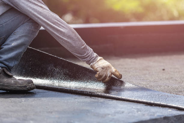 Professional Basement Waterproofing technician working in Claypool, IN